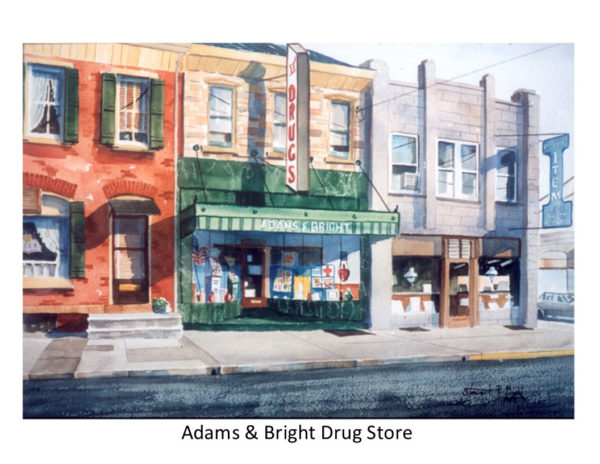 Stewart Biehl's Adams & Bright Drug Store Print