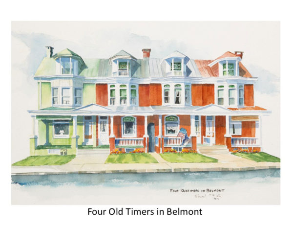 Stewart Biehl's Four Old Timers in Belmont Print